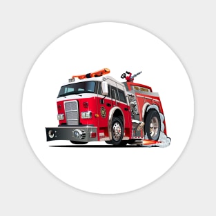 Cartoon firetruck Magnet